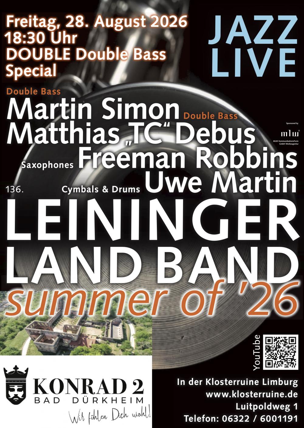 DAS VIERTE KONZERT DES summer of '26 ... 136. LEININGERLAND BAND